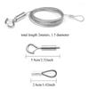 2m/78.74'' Adjustable Heavy Duty Stainless Steel Wire Rope Frame Hanger Rope