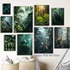 Natural Landscape Rainforest Forest View Wall Decor Natural Wild Animals Art Print Home Room Rainforest Seascape Canvas Painting