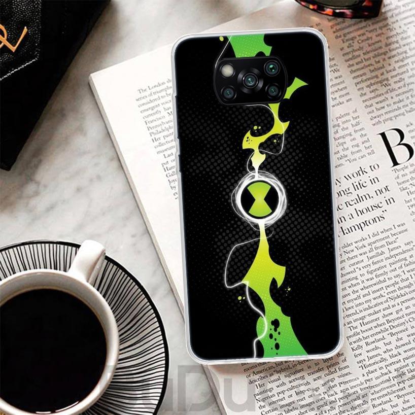 Cartoon Ben 10 Cover For Xiaomi Poco X7 X6 X5 Pro X3 Nfc F7 Ultra Phone Case F6 F5 X4 F4 Gt F3 M6 M5S M4 M3 Print Shell Poco X7