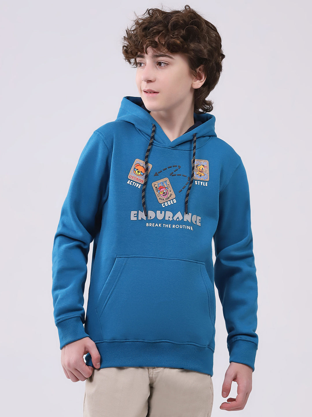 Monte Carlo Boy Regular Fit Teal Sweatshirt 5-6 Years