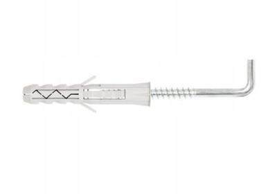 Expansion Plugs with Straight Hook 10x60mm 5pcs
