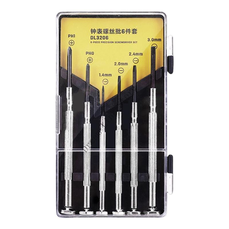 Q1FD 6Pcs Screwdriver Set Small Screwdriver Set Hand Tool for Repairing Computer Eyeglass Phone Watch