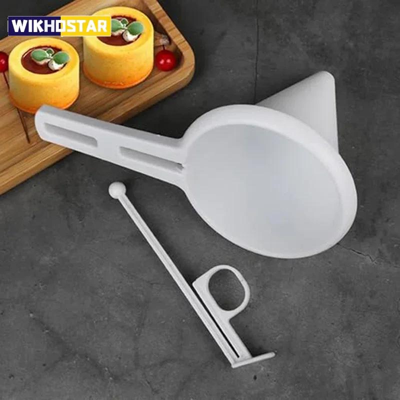 Verstellbarer Hand-Trichter Keks Cupcake Pfannkuchen Backwerkzeug Schokolade Creme Butter Süßigkeiten Süßwarenform Flüssigkeitsspender