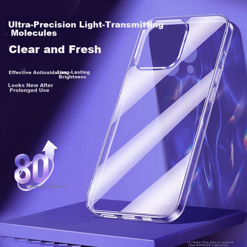 iPhone 14 Case, 14 German Bayer Material, MagSafe Magnetic Charging, Ultra-Thin Shockproof Airbag Full Coverage Transparent Soft Case