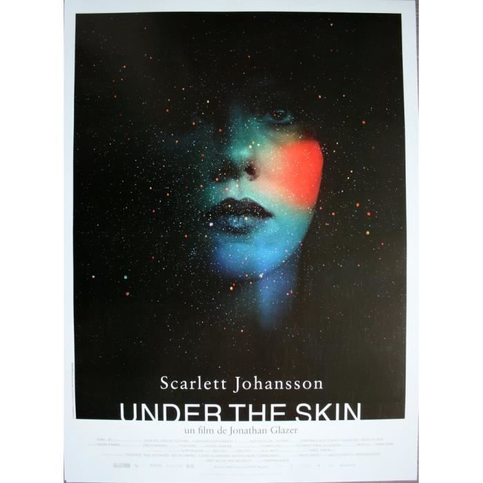 

UNDER THE SKIN Affiche Cinéma Originale ROULEE Petit format 53x40cm Movie poster S Johansson