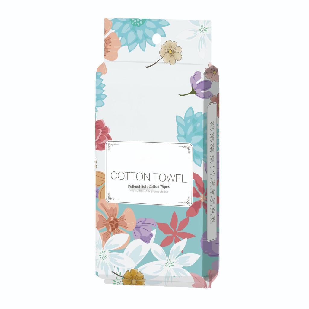 Engångs tjocka bomullshanddukar för ansiktet med pärlmönster - Mjuka och skonsamma för baby och hushållsbruk