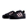 Adidas Originals Superstar 2 Macaron Slip Resistant Abrasion Resistant Low top Skateboard Shoes Unisex Black Pink JI0079(Team1254-)