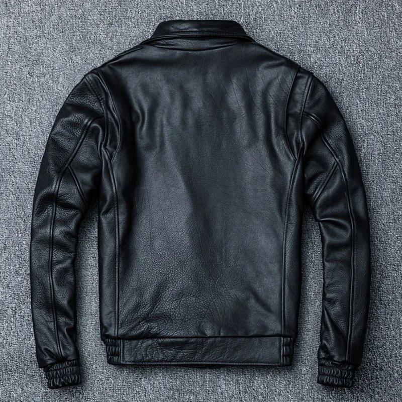 Flight Jacket 100% Cowhide Leather Jacket Men Pilot Air Force Coat Aviator Bomber Jacket Man Winter Coat Male Clothing
