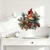 Sticker Feather Bird Christmas Self-adhesive Wall Sticker for Bedroom Wall Holiday Decoration Sticker