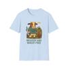 Unisex Softstyle Funny Gluten-Free Cow T-Shirt – Moody Farm Animal Pasture Tee