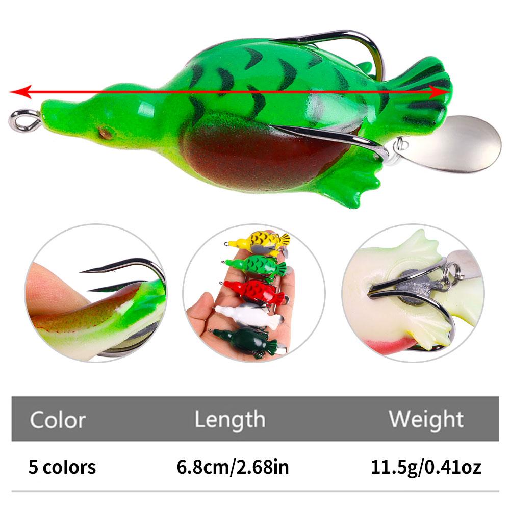 1PCS  Fishing Lures Boxed Fake Bait Surface Black Fish Specialty Fishing Tackle Soft Bait Fishing Supplies Ocean Boat Fishing