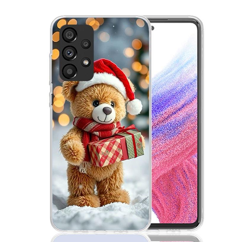 Animal Brown Cute Bear Phone Case for Samsung Galaxy A17 A16 A15 A14 A13 A57 A56 A55 A54 A53 A37 A36 A35 A34 A33 A26 A25 A24 A23