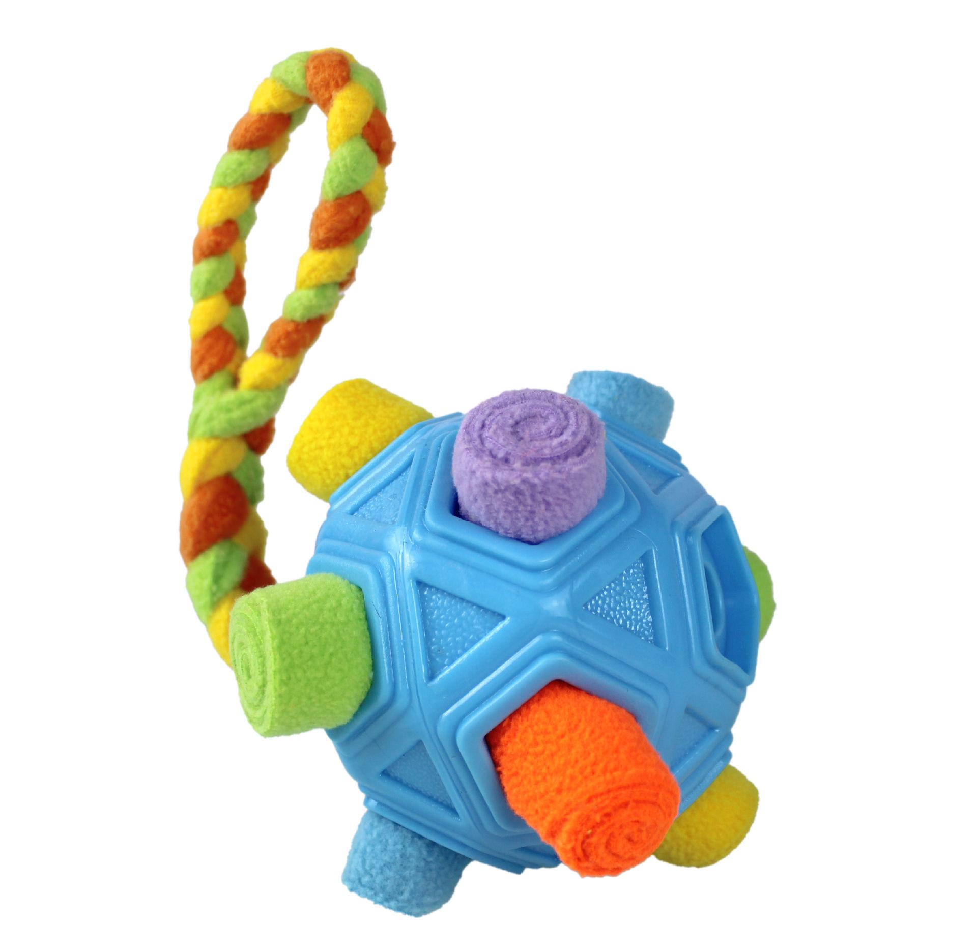 

2026New Pet Supplies Pet Sniffing Ball Upgrade Dog Rubber Molar Interactive Toy Source 15Cm небесно-голубой