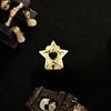 Five-Pointed Star Shape Single Smooth Teeth Cap European and American Trendy Hip-Hop Nightclub Teeth Cap Wholesale Hot-Selling Gold Teeth
