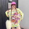 Chic Korean Style Rhinestone Print Round Neck Sweater for Women (2026 Winter Collection)