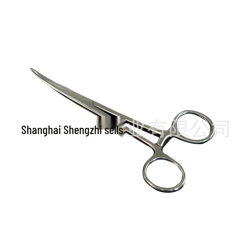 Large Curved Hemostatic Forceps for Fishing Hook Removal