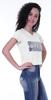 Moomaya Womens Short Sleeves V Neck Tshirt Top w  Sequin Patch ShortTee Summer