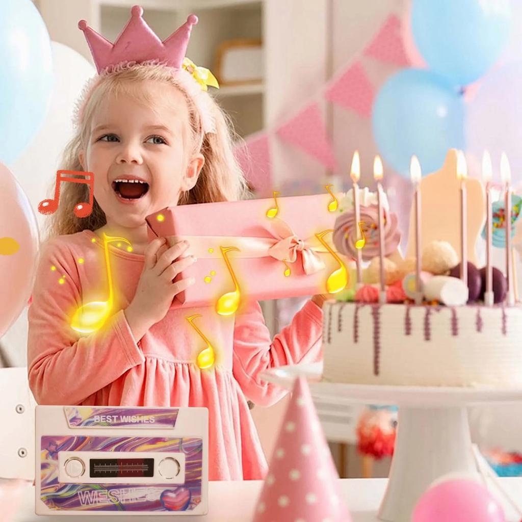 Recordable Cassette Tape, A Valentine's Day Gift—a 60-second Voice Message Recorder, Perfect For Anniversaries And Birthdays