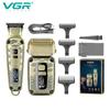 Men's Professional Hair Clipper IPX6 Waterproof and Rust-proof Metal Set Electric Shaver Rechargeable Long-lasting Lithium Battery Oily Hair Clipper