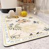 1Pcs Kitchen Super Absorbent Mat Antiskid Draining Coffee Dish Drying Mat Quick Dry Bathroom Drain Pad Tableware Mat