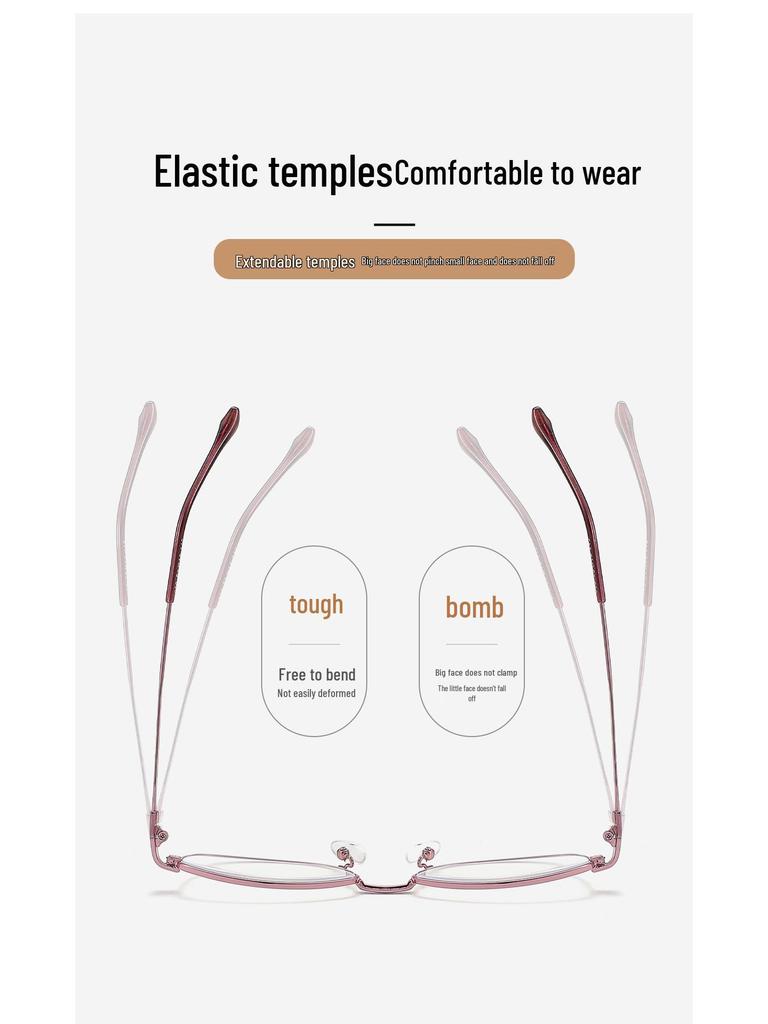 2025 Ladies' HD Anti-Blue Light Metal Fashion Reading Glasses