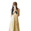 [Original practice + inner lining] Vest dress light yellow women's clothing summer dopamine sweet age reduction a word