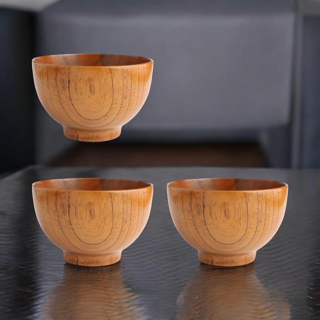 Miso Soup Set of 11cm x Current model J-kitchens Bowls, Wooden, Modern, Yamato, Lacquer, 3, 6.8cm,