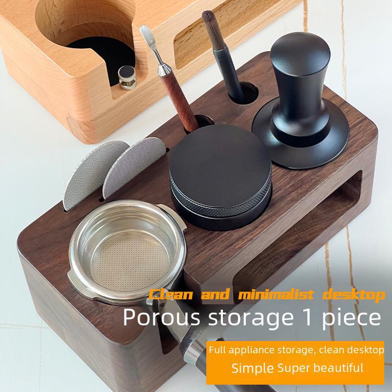Coffee Machine Handles & Accessories with Walnut Filling & Tampon Support