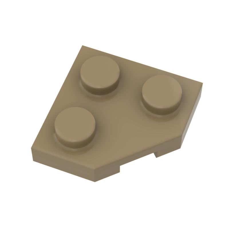 Non-Toxic Moc 10Pcs 26601 Wedge Plate 2X2 Building Blocks Kit Cut Corner Board Bricks Educational Particle Diy Toys Children Birthday Gift