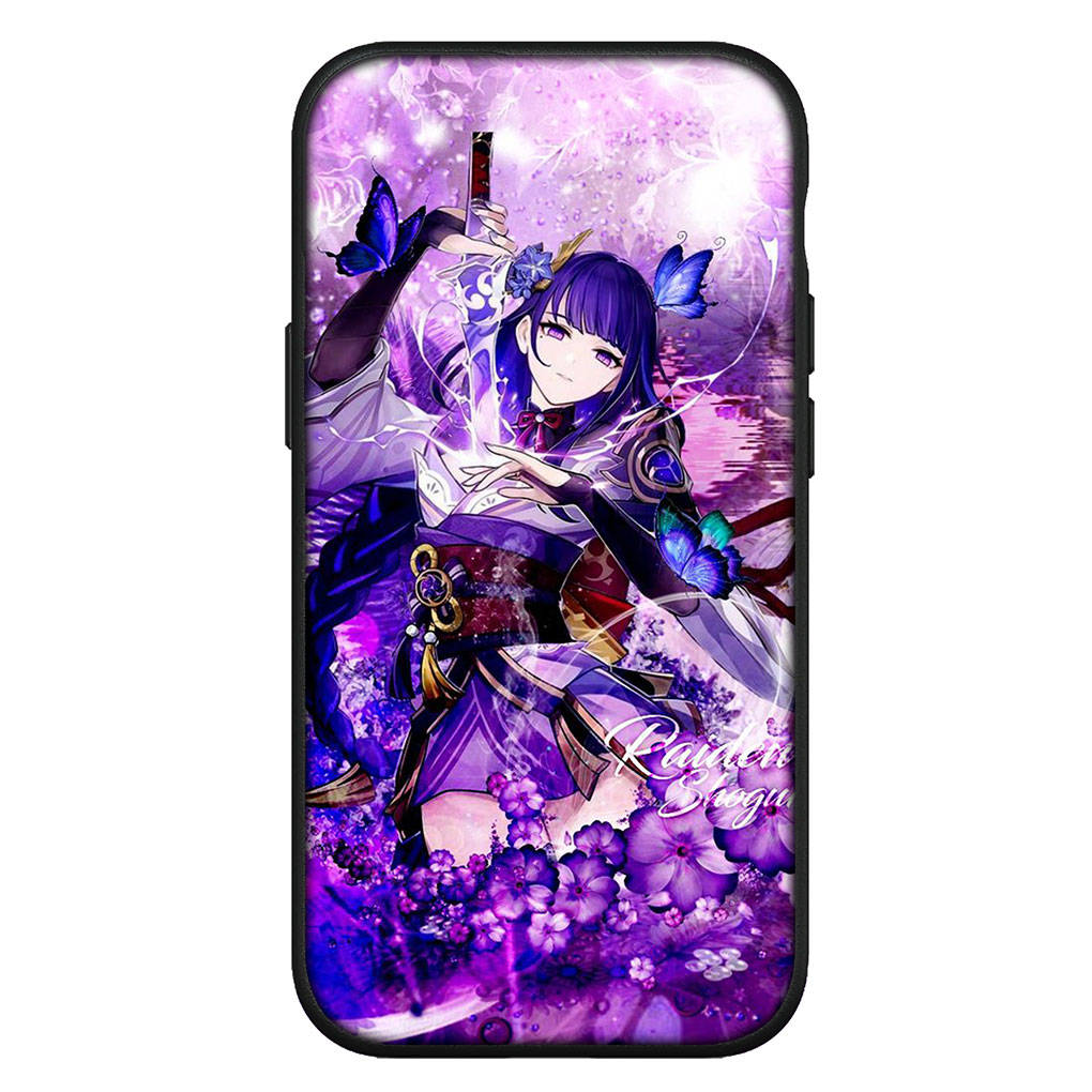 For Samsung Galaxy S24 S23 iPhone 16 15 14 Xiaomi Redmi Note 13 12 11 10 Plus 9 Pro Max X XR Phone Case Genshin Impact Baal Raiden Shogun OPPO Huawei
