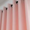 2pcs Set Polyester Curtains Mildew Proof Lightproof Curtain Bedroom Living Room Pink 229*229cm