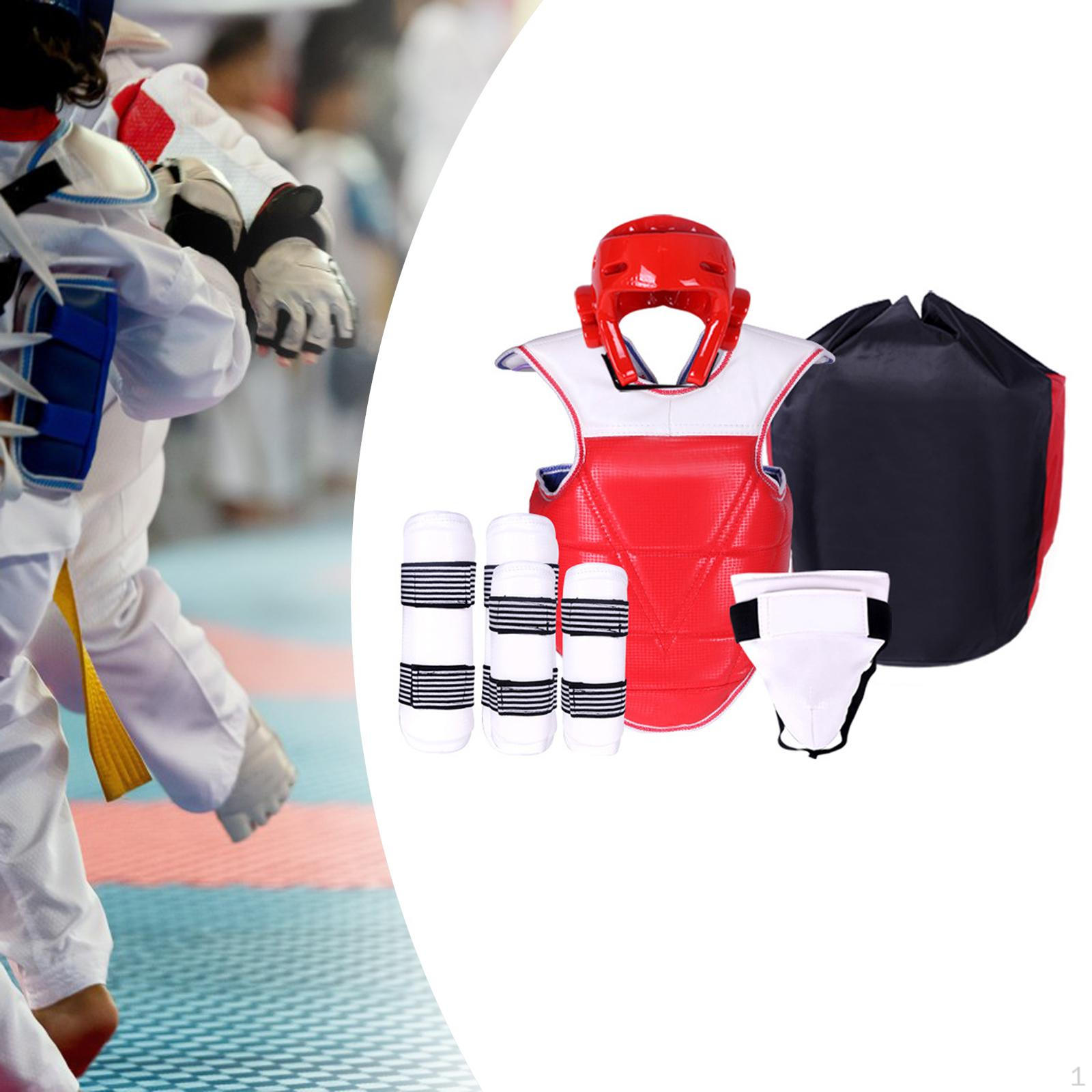 

Мужской комплект защитного снаряжения для тхэквондо, одежда для каратэ, защита головы, униформа для XL