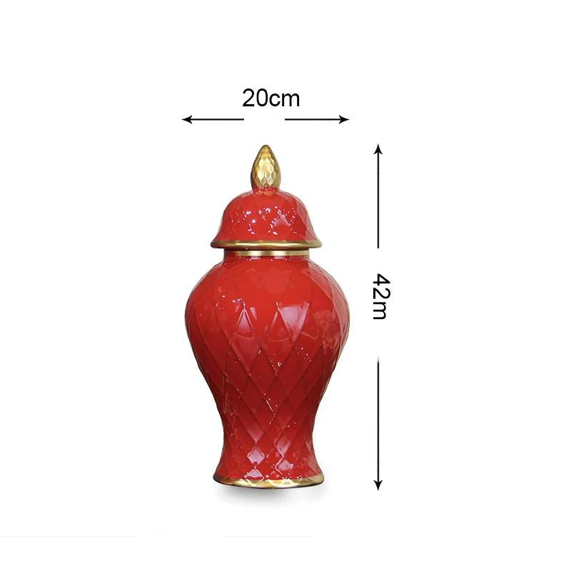 Large ceramic general jar home decoration vase ornaments porcelain vase tabletop decorations ceramic vase home decoration