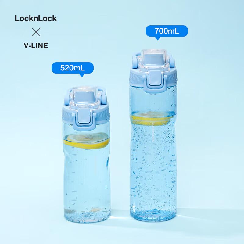 Lock & Lock Waist-Shaped PC Sports Water Bottle 700ml
