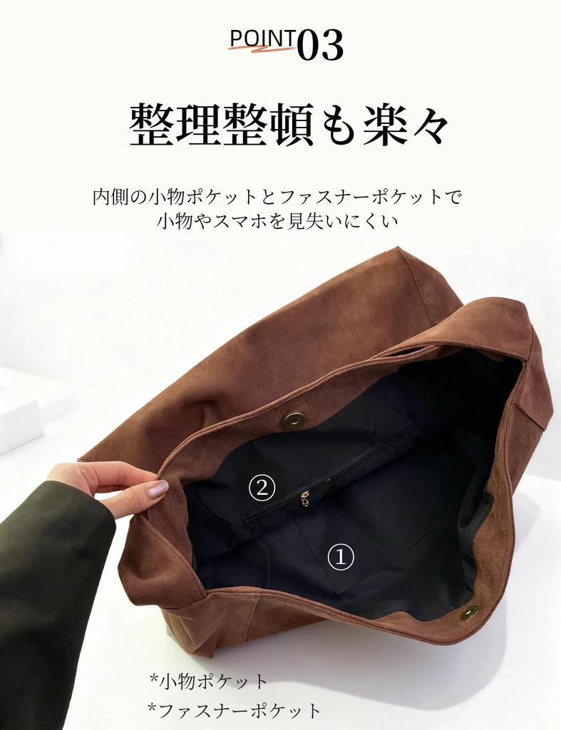 Basicpower Suede-Look Tote Bag for Women, Large Capacity: Bucket-Shaped Handbag, Suede, AutumnWinter, Shoulder Bag, Simple, Solid Color, A4 Size,