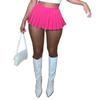 15 Colors High Wiast Mini Pleated Skirts Club Outfits for Women Fashion Summer Accessories A-line Stretchy Skirt