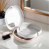 1 Pcs Braces Case With Mirror Dental Retainer Box Case Magnetic Aligner Mouth Guard Container For Teeth Travel False Denture Box