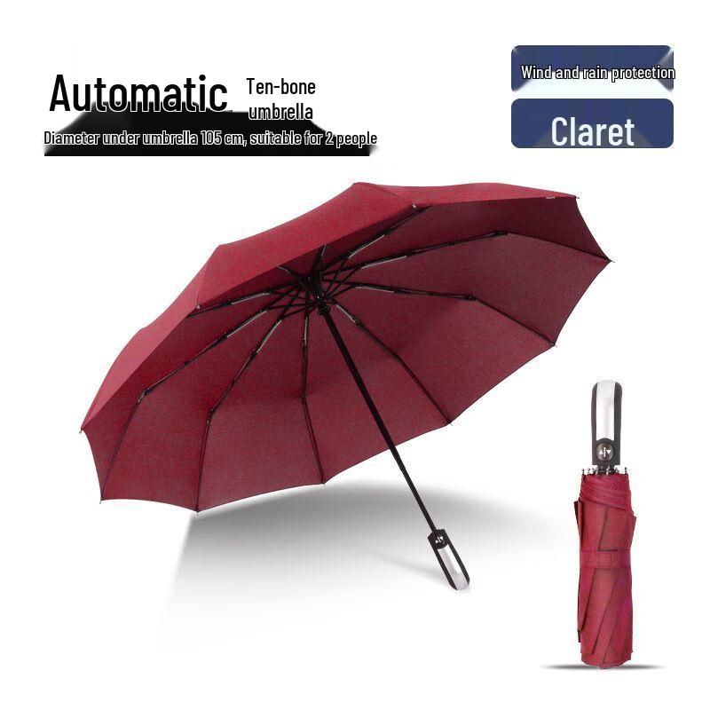 Automatic UV Protection Reinforced Folding Umbrella