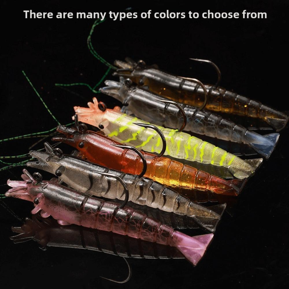2pcs 11g/8.3cm Luminescent Fishing Lure Soft Fishing Bait Hooks  Freshwater Fishing