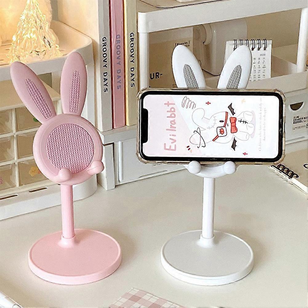 Cute Bunny Phone Stand, Angle Height Adjustable Phone Stand, Kawaii Phone Holder Bunny Gift for Women Girls