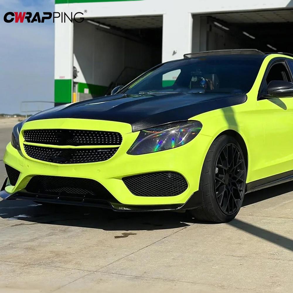 Car Matte Vinyl Packaging Sprout Green Waterproof Sticker Car Door Rear Mirror Creative DIY Decorative Film Auto Accessories