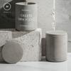 Homlly Apothecary Scented Soy Candles Wood Wick Concrete Holder