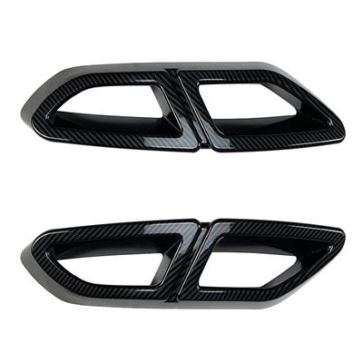 Car Tail Throat Decor Frame Car Exhaust Pipe Trim Cover Stickers for Passat B8 2016-2019