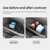 for Hyundai Santa Fe 2024 2025 2026 Car Central Lower Layer Storage Box Cup Holder TPE Organizer Tray Accessories Tidying