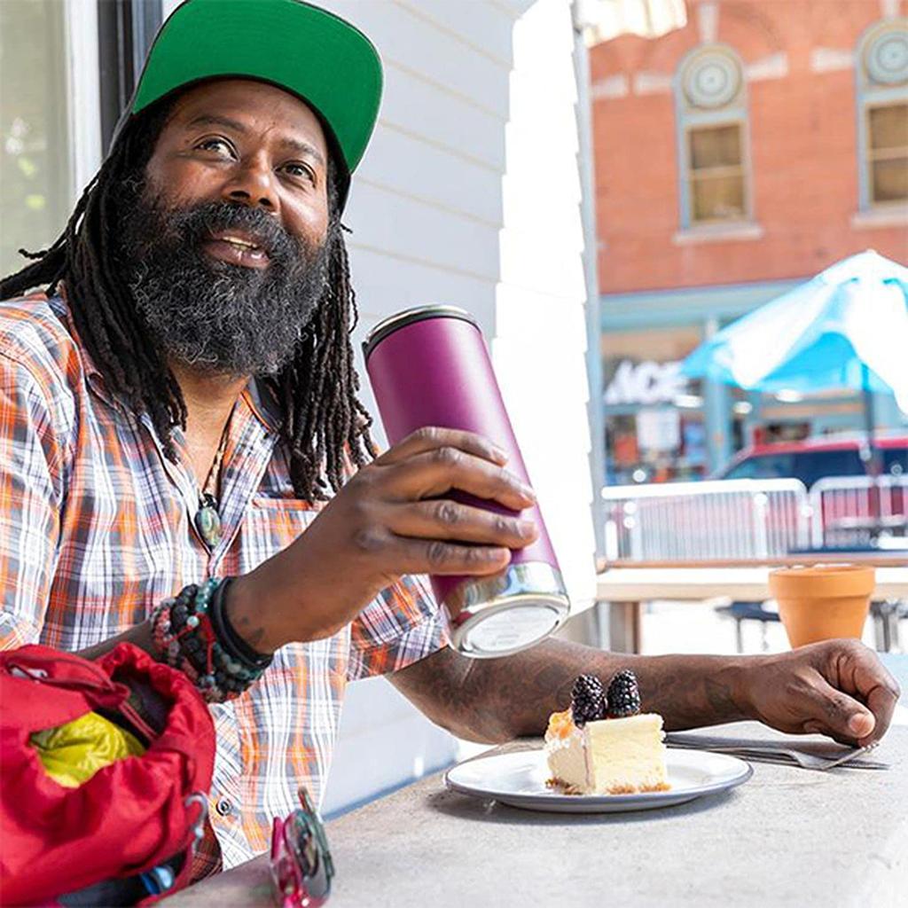 Klean Kanteen TK Wide Mug with Cafe Cap, Black, 16oz (473ml), 1008352