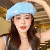 Summer Sweet Cute Checkered Beret Hat For Women Unisex Lightweight Breathable Style
