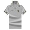 Men's Spring and Summer Plus Size Lapel Pullover Paragraph Short-sleeved Solid Colour Simple Polo Shirt