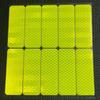 10Pcs/set Car Bumper Reflective Stickers Reflective Warning Strip Tape Secure Reflector Stickers Decals