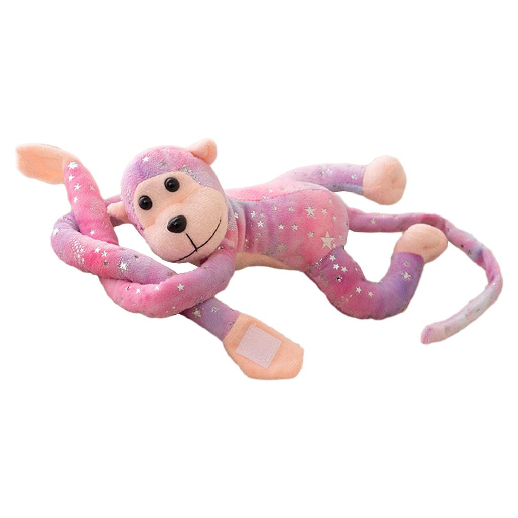 Colorful Long Arm Monkey Plush Toy Soft and Huggable Stuffed Doll Creative Cartoon Hangable Animal Decorative Gift