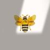 Stylish Rhinestone Bee Brooches for Women Unisex Crystal Glass Insect Pins Event Funny Gifts New Year Friends Decoration